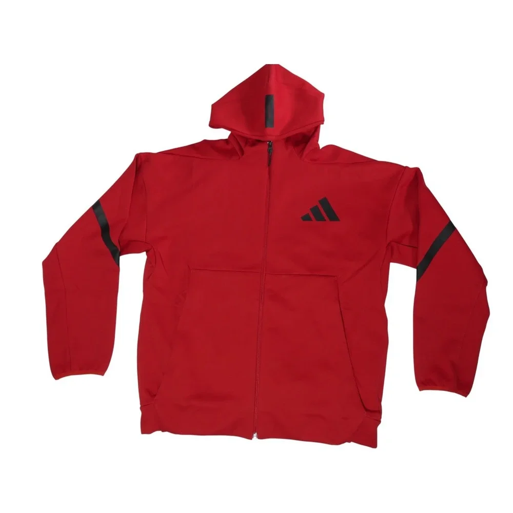 Adidas Men's Large Track Tops‎ Hoodie Red JF6540 | Full Zip ZNE Power Red Jacket